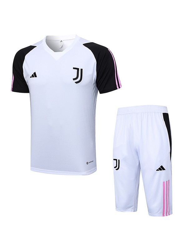 Juventus maglia da allenamento divisa da calcio abbigliamento sportivo da uomo maglia sportiva da calcio bianca 2023-2024